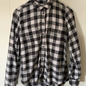 Checkered flannel top
